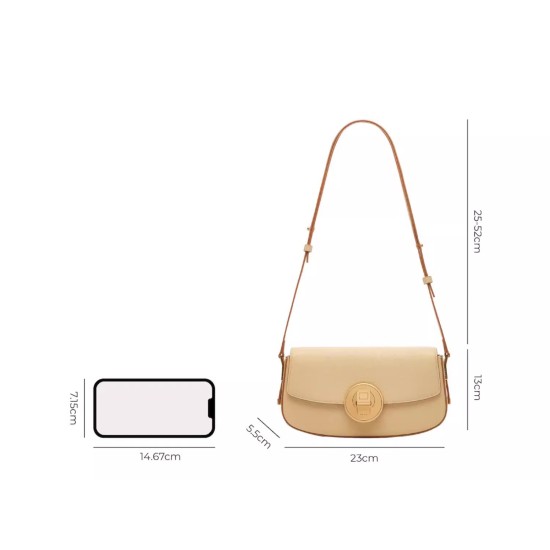 Saddle Bag, Shoulder Bag, Genuine Leather Retro Crossbody Bag - Memoo.com